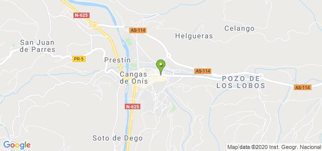 mapa de agencia tributaria de cangas de onis