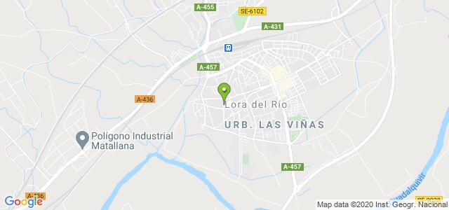 mapa de agencia tributaria de lora del rio