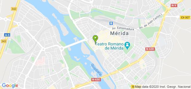 mapa de agencia tributaria de merida