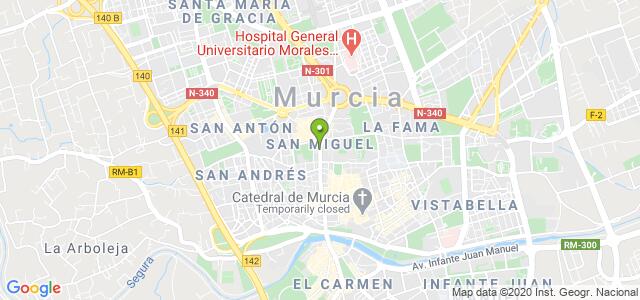 mapa de agencia tributaria de murcia