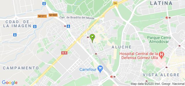 mapa de agencia tributaria latina madrid