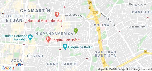 mapa de agencia tributaria de ciudad lineal madrid
