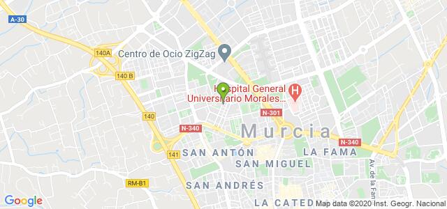 mapa de dep regional de recaudacion de murcia