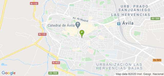 mapa de oficina dgt de avila