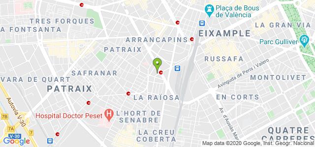 mapa de oficina dgt de valencia