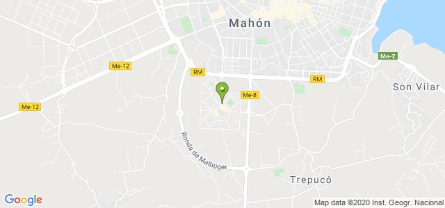 mapa de oficina dgt de menorca