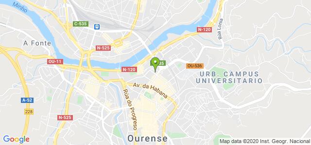 mapa de oficina dgt de ourense