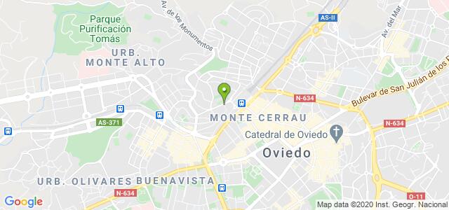 mapa de oficina dgt de oviedo
