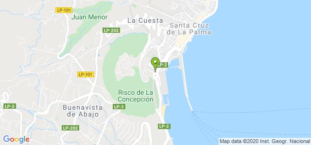 mapa de oficina dgt de la palma