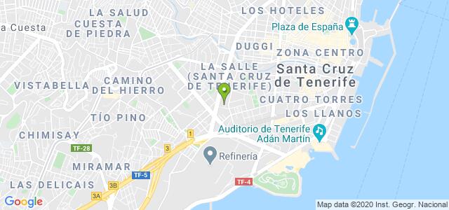 mapa de oficina dgt de tenerife