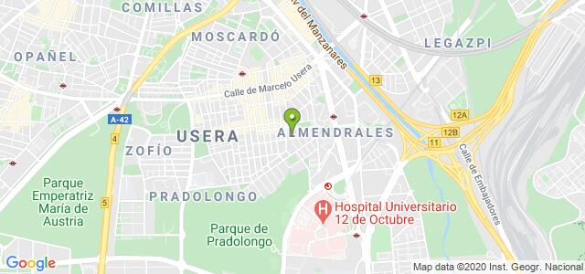 mapa de centros de salud almendrales