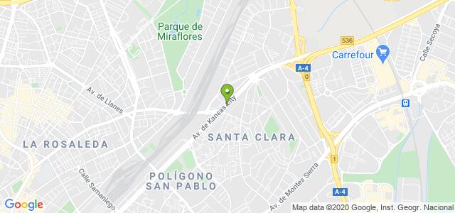 mapa de instituto poyet fisioterapia en sevilla