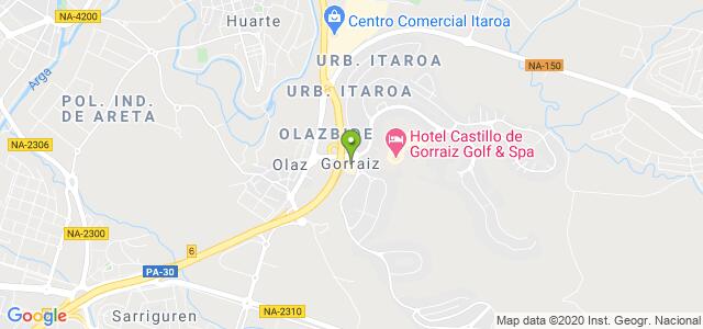 mapa de gous medicina veterinaria en pamplona