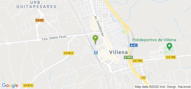 mapa de oficina registro civil de villena