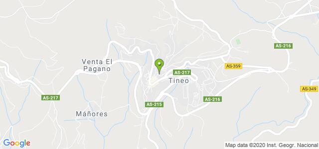 mapa de oficina registro civil de tineo