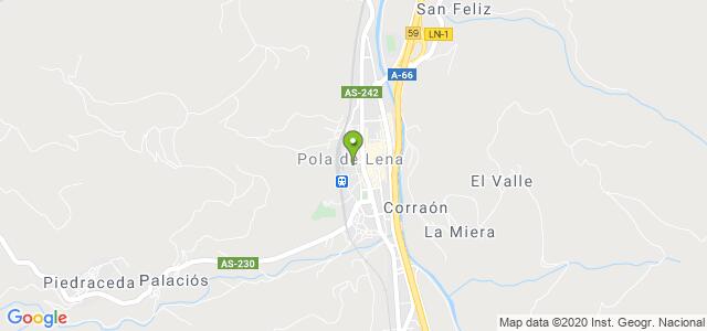 mapa de oficina registro civil de lena