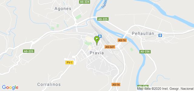 mapa de oficina registro civil de pravia