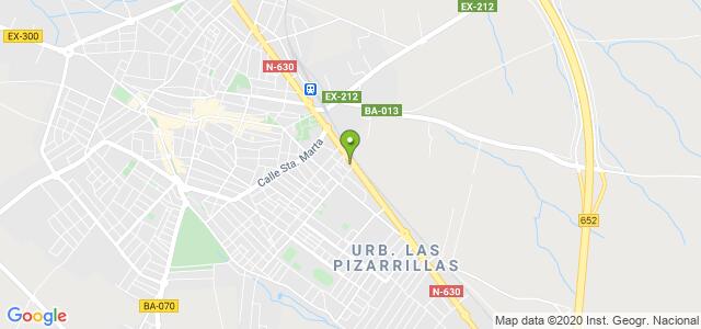 mapa de oficina registro civil de almendralejo