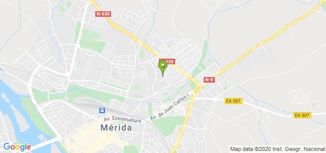 mapa de oficina registro civil de merida