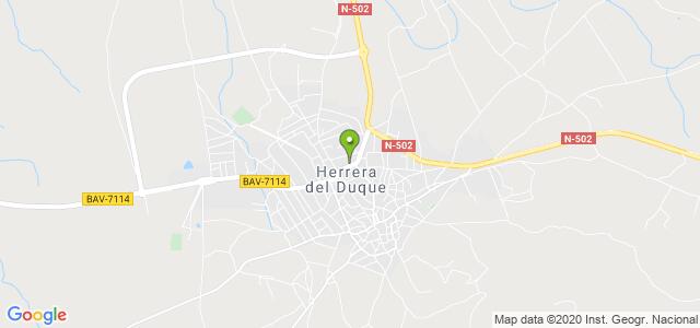 mapa de oficina registro civil de herrera del duque