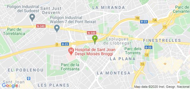 mapa de oficina registro civil de esplugues de llobregat