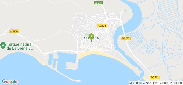 mapa de oficina registro civil de barbate