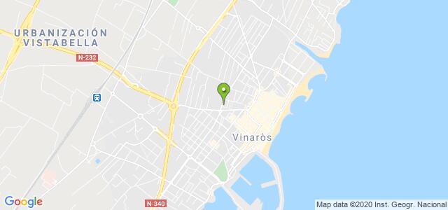 mapa de oficina registro civil de vinaros