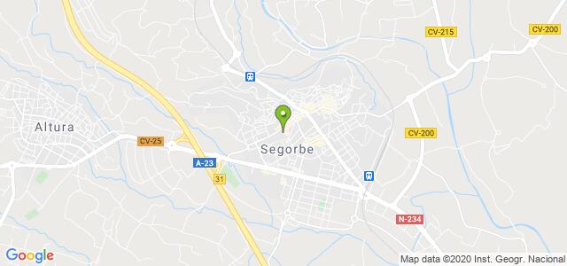 mapa de oficina registro civil de segorbe