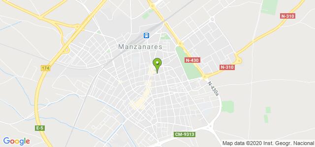 mapa de oficina registro civil de manzanares