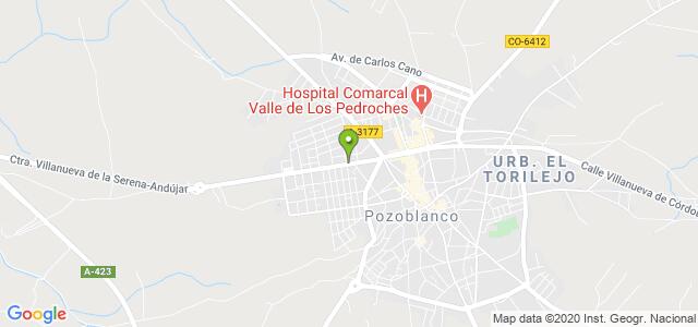 mapa de oficina registro civil de pozoblanco