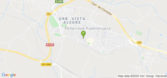 mapa de oficina registro civil de penarroya pueblonuevo
