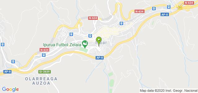 mapa de oficina registro civil de eibar