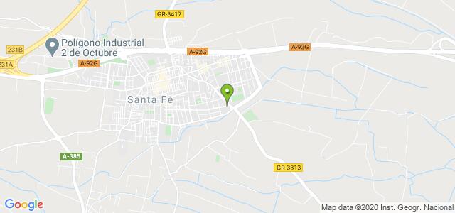 mapa de oficina registro civil de santa fe