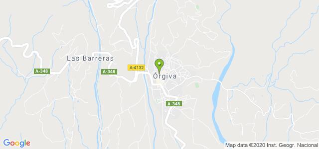 mapa de oficina registro civil de orgiva