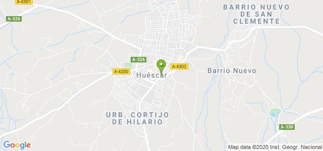 mapa de oficina registro civil de huescar