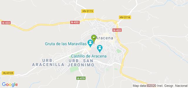 mapa de oficina registro civil de aracena