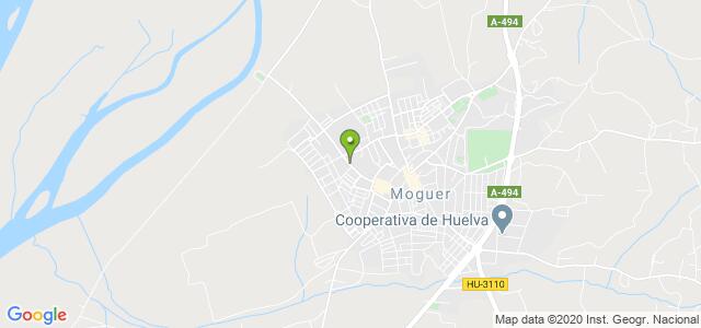 mapa de oficina registro civil de moguer