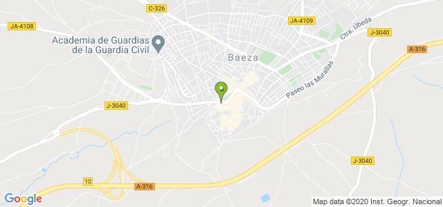 mapa de oficina registro civil de baeza