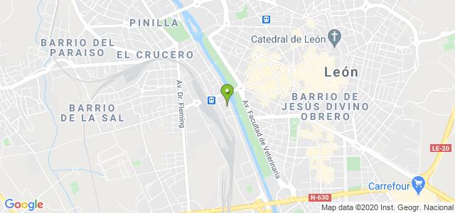 mapa de oficina registro civil de leon