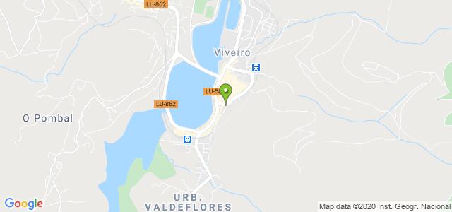 mapa de oficina registro civil de viveiro