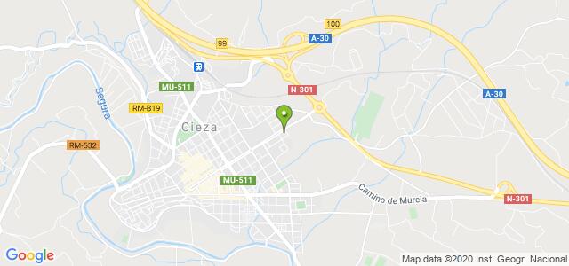 mapa de oficina registro civil de cieza