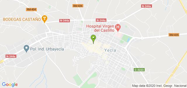 mapa de oficina registro civil de yecla