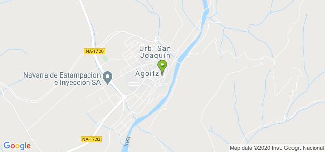 mapa de oficina registro civil de aoiz