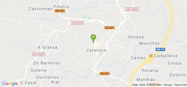 mapa de oficina registro civil de celanova