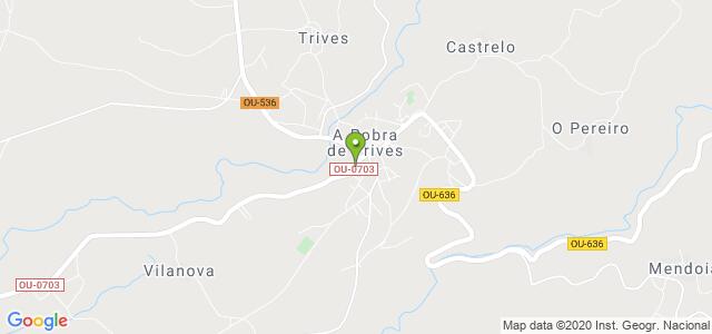 mapa de oficina registro civil de a pobra de trives