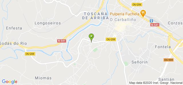 mapa de oficina registro civil de o carballino