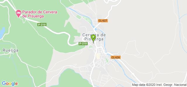 mapa de oficina registro civil de cervera de pisuerga