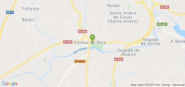 mapa de oficina registro civil de caldas de reis