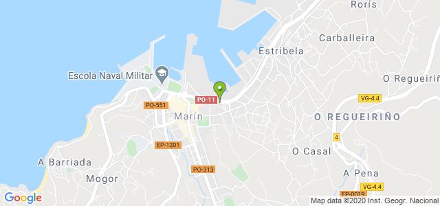 mapa de oficina registro civil de marin