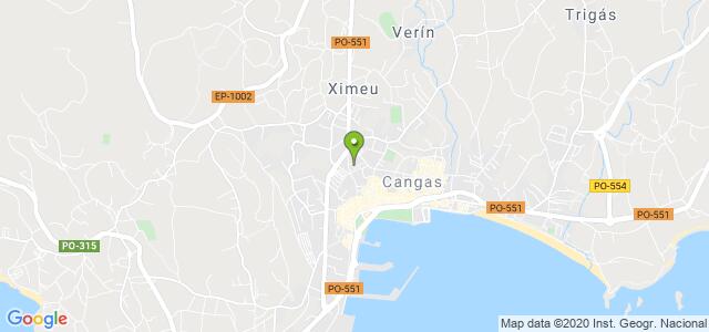 mapa de oficina registro civil de cangas